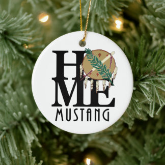 HOME Mustang Oklahoma Keramisch Ornament
