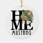 HOME Mustang Oklahoma Keramisch Ornament (Voorkant)
