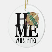 HOME Mustang Oklahoma Keramisch Ornament (Links)