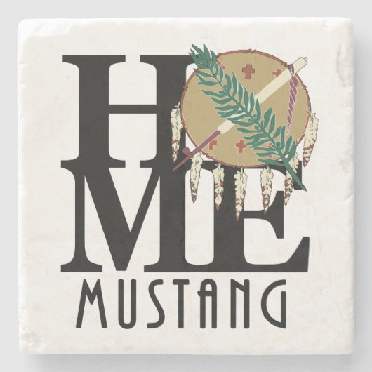 HOME Mustang Oklahoma Stenen Onderzetter (Voorkant)