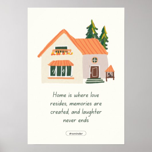 Home muur poster (Voorkant)