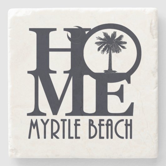 HOME Myrtle Beach SC Stenen Onderzetter (Voorkant)