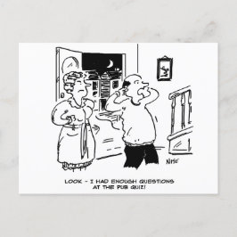 Home na het Pub Quiz Briefkaart