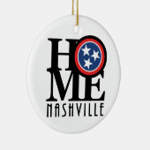 HOME Nashville Tennessee Keramisch Ornament (Rechts)
