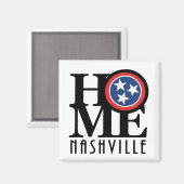 HOME Nashville Tennessee Magneet (Voorkant / Achterkant)