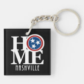 HOME Nashville Tennessee Sleutelhanger (Achterkant)