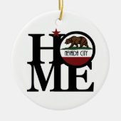 HOME Nevada City California Keramisch Ornament (Voorkant)