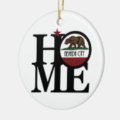 HOME Nevada City California Keramisch Ornament (Links)