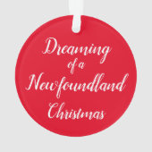 Home Newfoundland kerstversiering Ornament (achterkant)