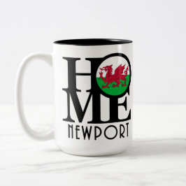 HOME Newport Wales 15oz Tweekleurige Koffiemok