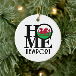 HOME Newport Wales Keramisch Ornament