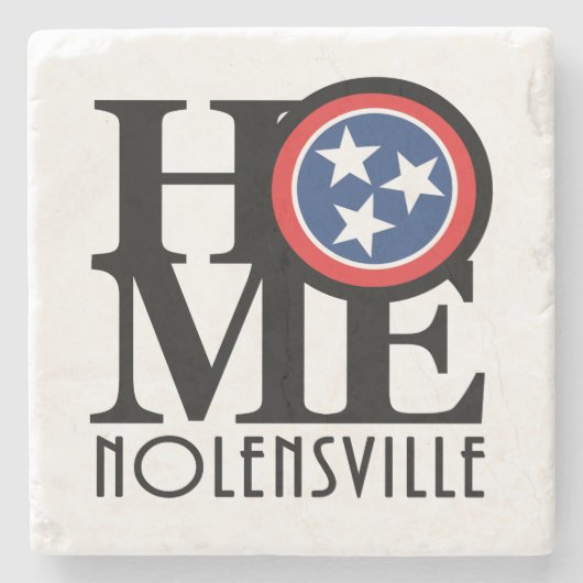 HOME Nolensville Tennessee Stenen Onderzetter (Voorkant)