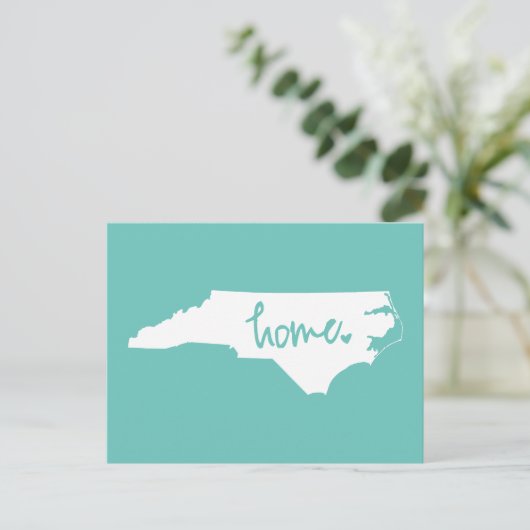 Home North Carolina Custom Color Briefkaart (Staand voorkant)