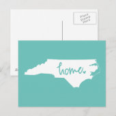 Home North Carolina Custom Color Briefkaart (Voorkant / Achterkant)