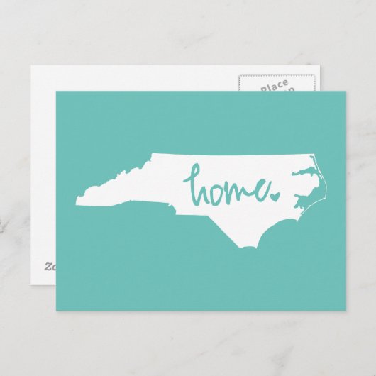 Home North Carolina Custom Color Briefkaart (Voorkant / Achterkant)