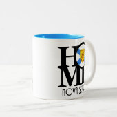 HOME Nova Scotia 11oz Tweekleurige Koffiemok (Voorkant rechts)