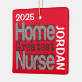 Home Nurse Extraordinaire CUSTOM Keramisch Ornament (Links)
