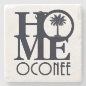 HOME Oconee SC Stenen Onderzetter (Voorkant)