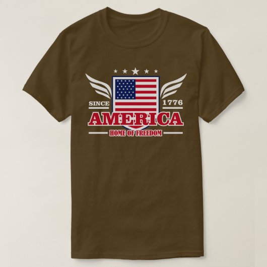 HOME OF FREEDOM AMERICA T-SHIRT (Design voorkant)