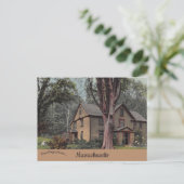 Home of Louisa May Alcott Concord Massachusetts Briefkaart (Staand voorkant)