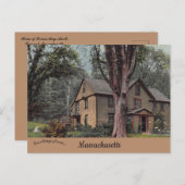 Home of Louisa May Alcott Concord Massachusetts Briefkaart (Voorkant / Achterkant)