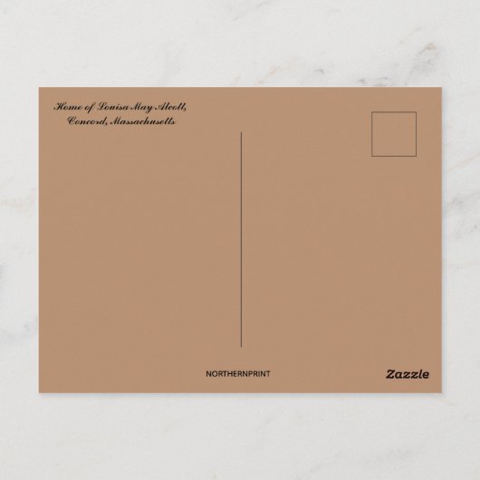 Home of Louisa May Alcott Concord Massachusetts Briefkaart (Achterkant)