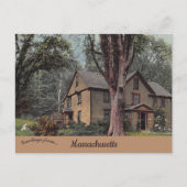 Home of Louisa May Alcott Concord Massachusetts Briefkaart (Voorkant)