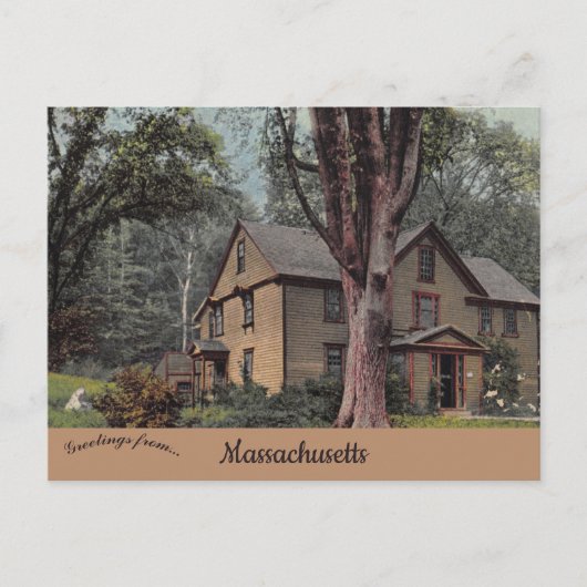 Home of Louisa May Alcott Concord Massachusetts Briefkaart (Voorkant)