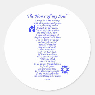 Home of My Soul Ronde Sticker