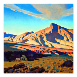 "Home of the Desert Rat" van Maynard Dixon Foto Afdruk