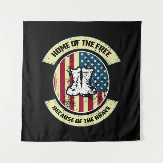 Home of the Free, Because of the Brave Wandkleed (Voorkant)