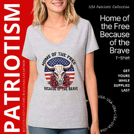 Home of the Free Door het Brave T-Shirt