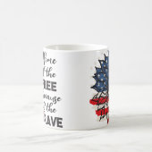 Home of the Free USA Patriotic Ceramic Mok (Center)