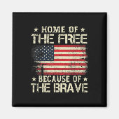 Home of the Free vanwege de dappere Amerikaanse vl Magneet (Voorkant)