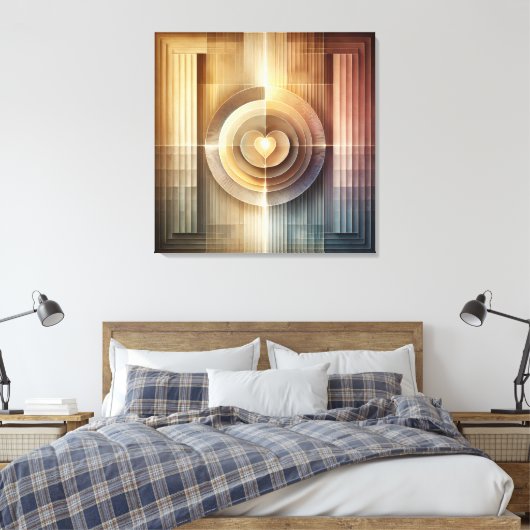 Home of the Heart Canvas Afdruk (Insitu (Slaapkamer))