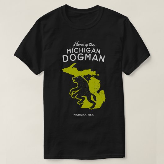 Home of the Michigan Dogman Michigan USA T-shirt (Design voorkant)