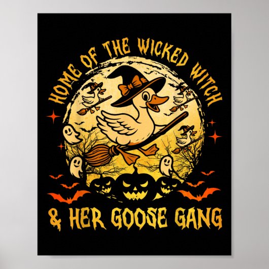 Home Of The Wicked &amp; Her Goose Gang Witch Hall Poster (Voorkant)