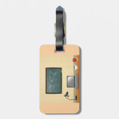 Home Office Desk Laptop Coffee Bagagelabel (Achterkant verticaal)