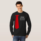 Home Office Outfit  Home Work Tie T-shirt (Voorkant volledig)