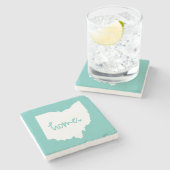 Home Ohio Aangepaste kleur Stenen Onderzetter (Zijkant)