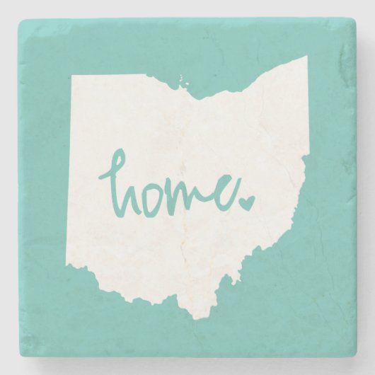Home Ohio Aangepaste kleur Stenen Onderzetter (Voorkant)