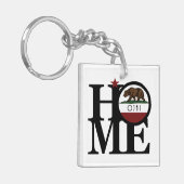 HOME Ojai California Sleutelhanger (Voorkant Links)