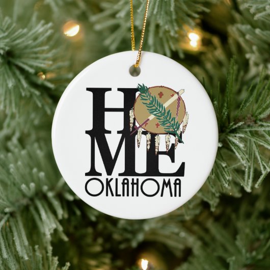 HOME Oklahoma Keramisch Ornament (Boom)