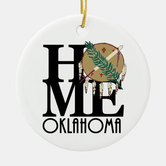 HOME Oklahoma Keramisch Ornament (Voorkant)