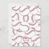 Home One, Baseball 1st Birthday Kaart (Achterkant)