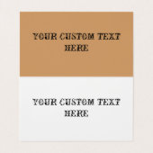 Home op de Range  Cowboy Old West Visitekaartje (Binnenkant ongevouwen)