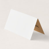 Home op de Range Cowboy Old West Visitekaartje (Achterkant)