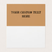 Home op de Range Cowboy Old West Visitekaartje (Binnenkant ongevouwen)