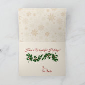 Home op de trein voor de Feestdagen Kaart (Binnen)