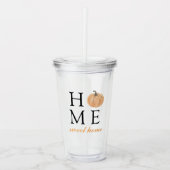 Home | Oranje pompoen | Herfst Seizoen Acryl Drinkbeker (Voorkant)